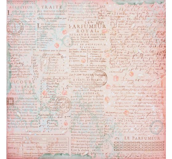 Scrapbook-Block "Rose Parfum Backgrounds"