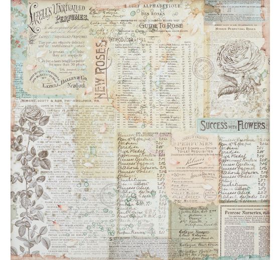 Scrapbook-Block "Rose Parfum Backgrounds"