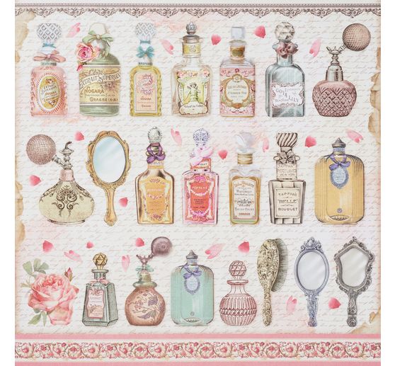 Scrapbook-Block "Rose Parfum Backgrounds"