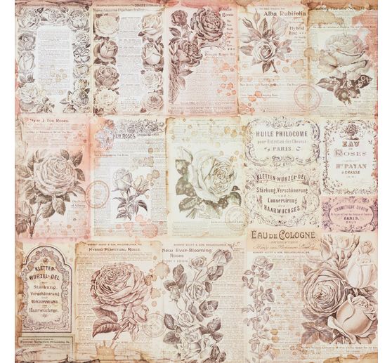 Scrapbook-Block "Rose Parfum Backgrounds"