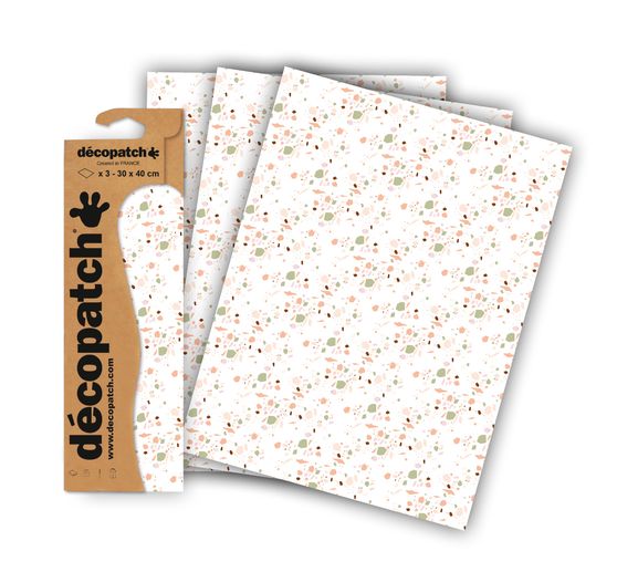 Décopatch paper "Mosaikstones", 3 pieces