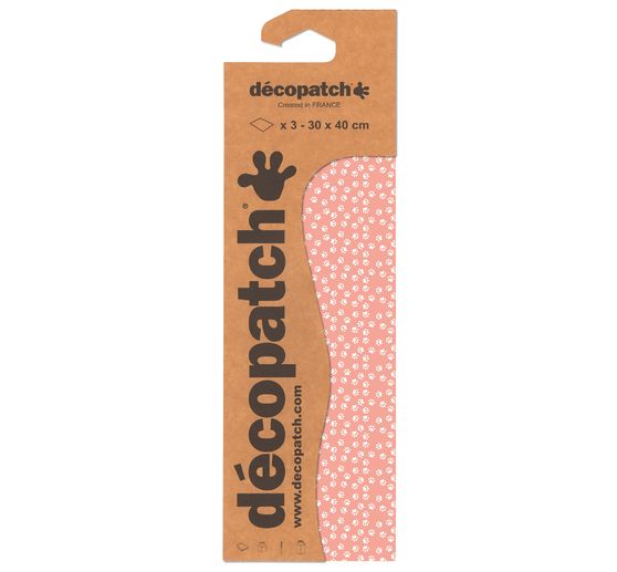 Papier Décopatch fluorescent « Pattes »