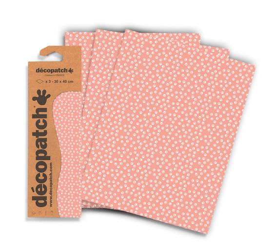 Papier Décopatch fluorescent « Pattes »