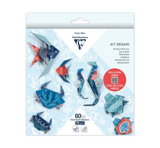 Vouwpapier assortiment "Zeedieren"