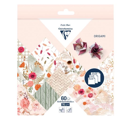 Vouwpapier assortiment "Gedroogde bloemen"