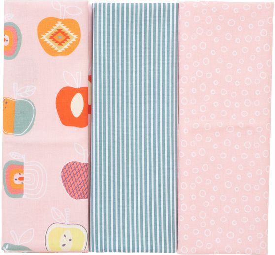 Assortiment de tissus Bea Lena « Pommes multicolores »