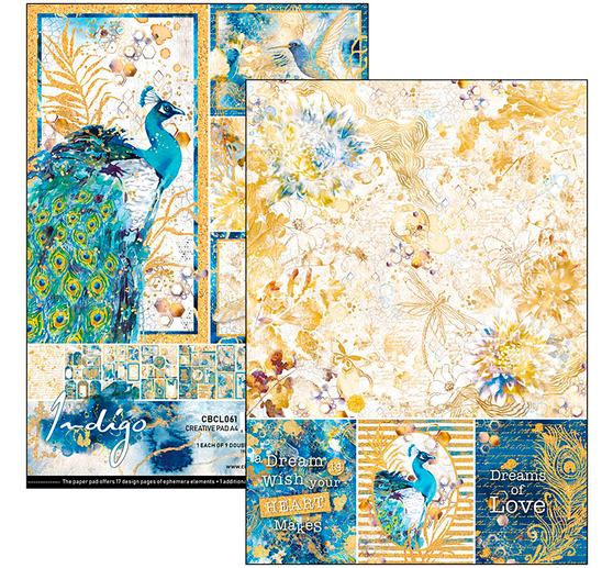 Paper set "Indigo"