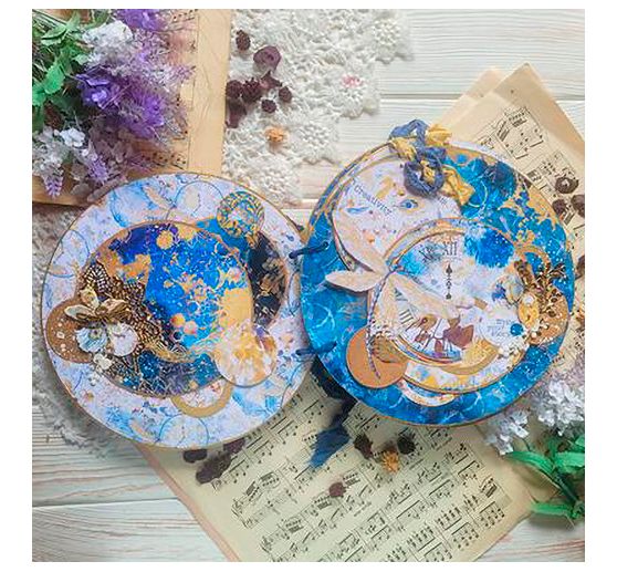 Papier de scrapbooking « Indigo »
