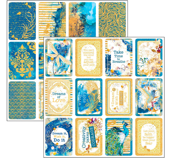 Papier de scrapbooking « Indigo »