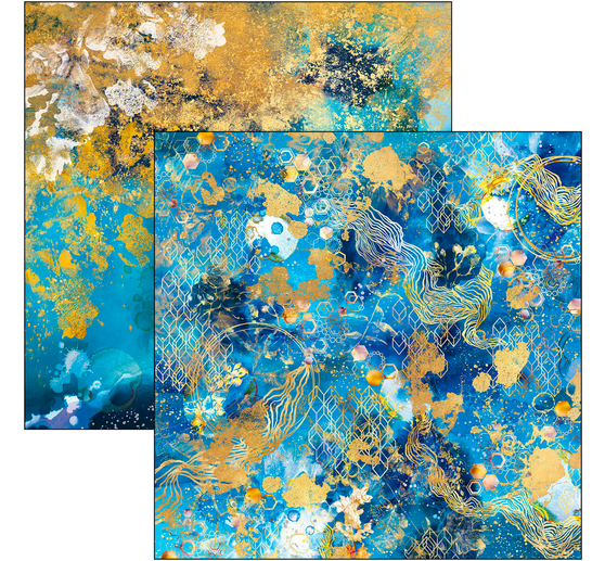Papier de scrapbooking « Indigo »