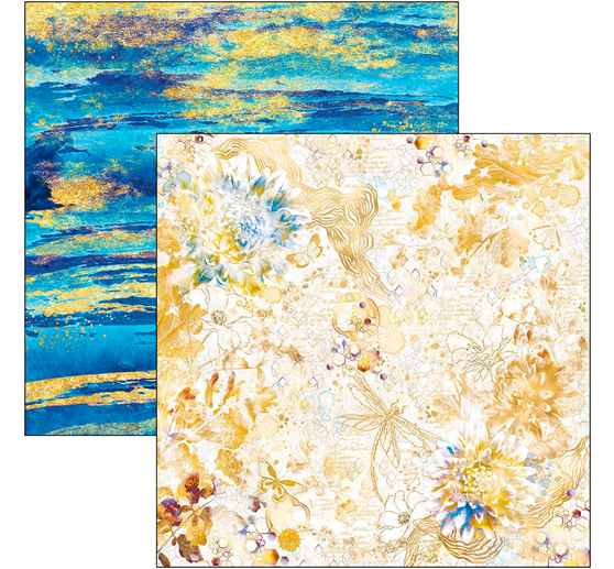 Papier de scrapbooking « Indigo »