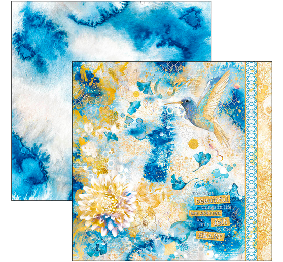 Papier de scrapbooking « Indigo »