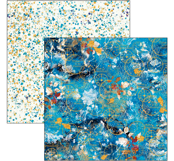 Papier de scrapbooking « Indigo »