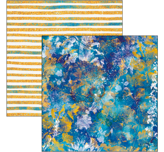 Papier de scrapbooking « Indigo »