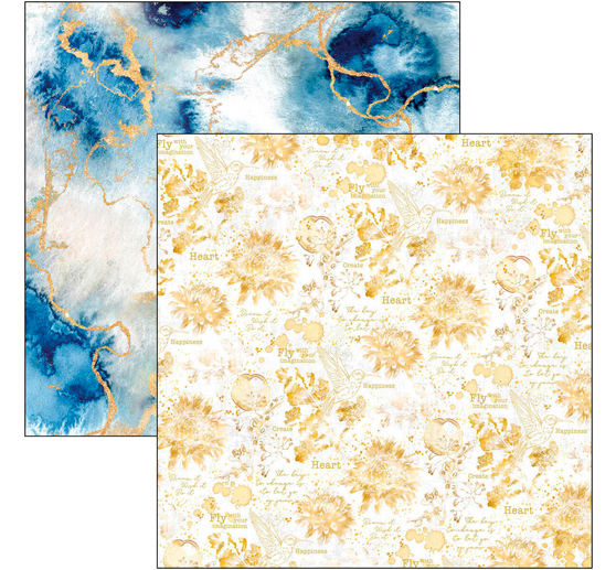 Papier de scrapbooking « Indigo »