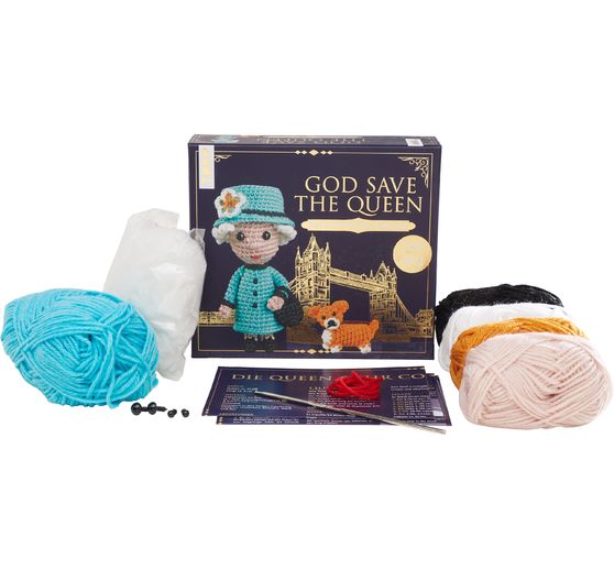 Crocheting set "God save the Queen"