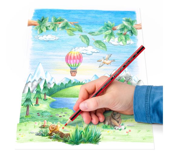 Crayons de couleur STAEDTLER Noris colour, set de 10 + 2 gratuits
