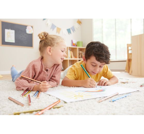 Crayons de couleur STAEDTLER Noris colour « Jumbo », set de 9 + 1 gratuit