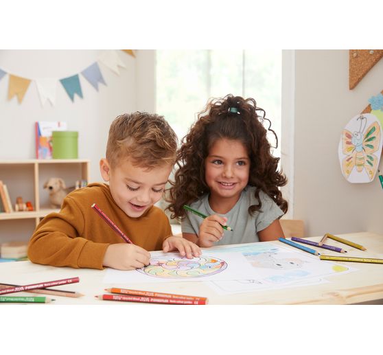 Crayons de couleur STAEDTLER Noris colour « Jumbo », set de 9 + 1 gratuit