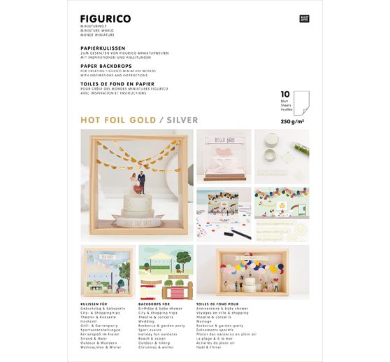 Rico Design Papieren achtergrondblok "FIGURICO"