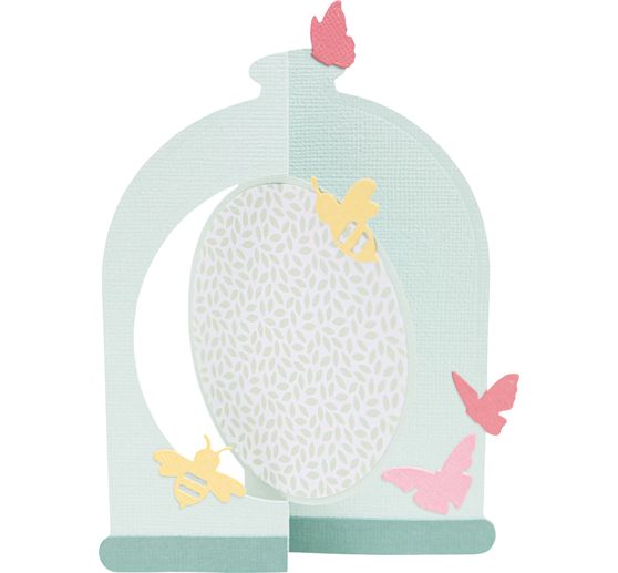 Sizzix Thinlits ponssjabloon "Card, Bell Jar"