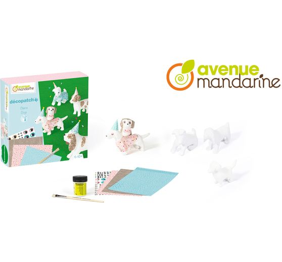Coffret créatif Avenue Mandarine « Décopatch – Chiens »