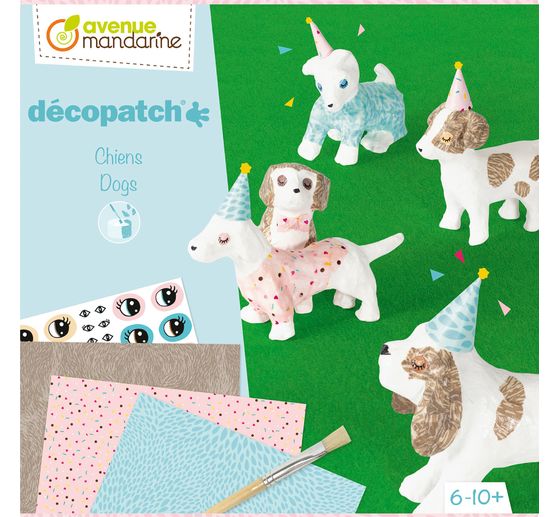 Coffret créatif Avenue Mandarine « Décopatch – Chiens »