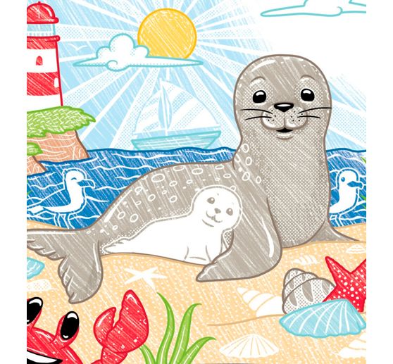 Livre « Zauberpapier Malbuch Strand und Meer »