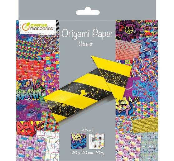 Assortiment de papier de pliage Avenue Mandarine « Street Art »