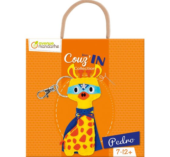 Kit de couture Avenue Mandarine « Mini Couz'In – Pedro la girafe »