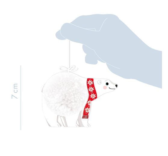 Creative box "Pompom Christmas pendant"