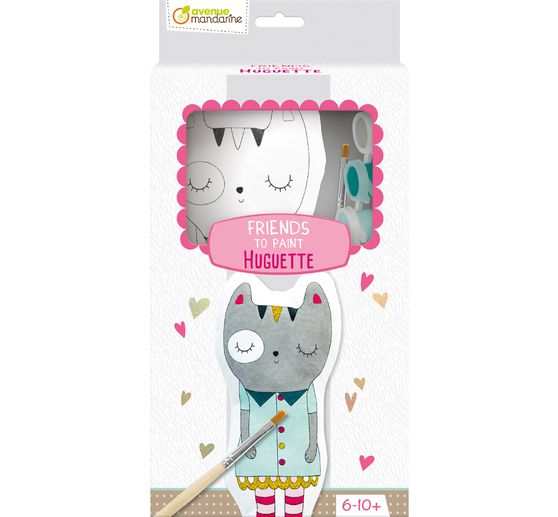 Coloring doll Friends to Paint "Cat Huguette"