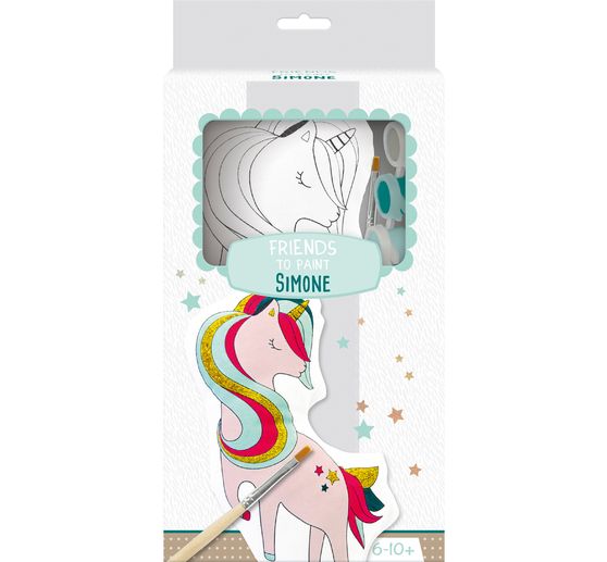 Coloring doll Friends to Paint "Unicorn Simone"