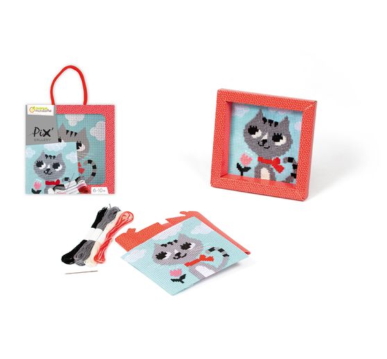 Kit de broderie Avenue Mandarine « Pix' Gallery – Chat »