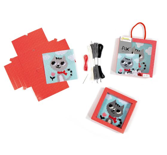 Kit de broderie Avenue Mandarine « Pix' Gallery – Chat »