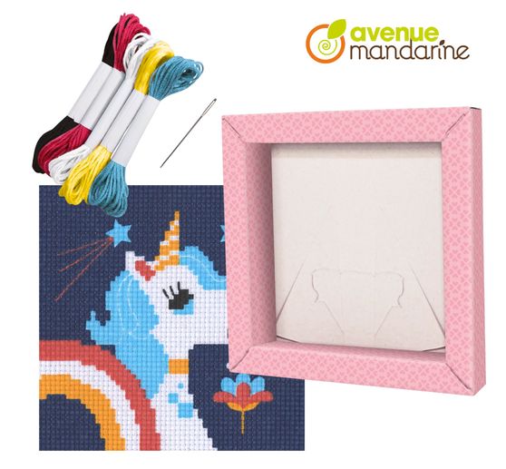 Kit de broderie Avenue Mandarine « Pix' Gallery – Licorne »