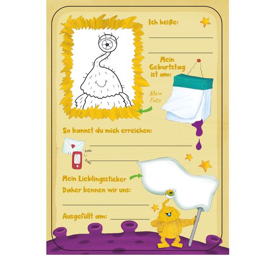 Freundebuch "Meine monstermäßigen Freunde"