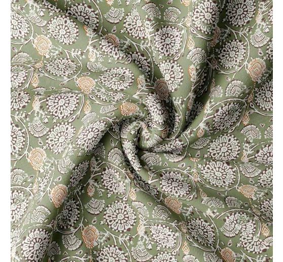 Katoenen stof "Jivana-Khaki"