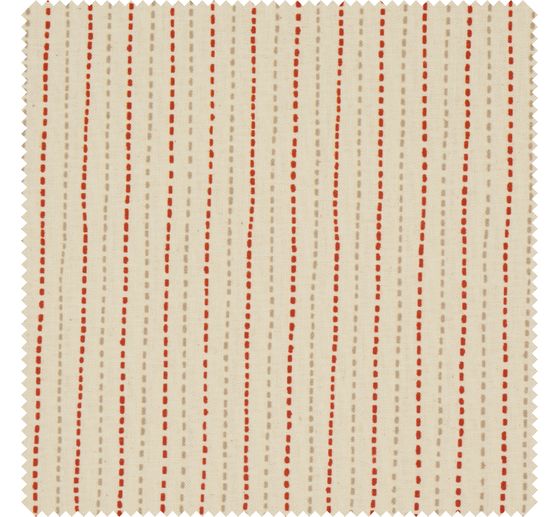 Tissu coton au mètre maison de campagne « Point de broderie »