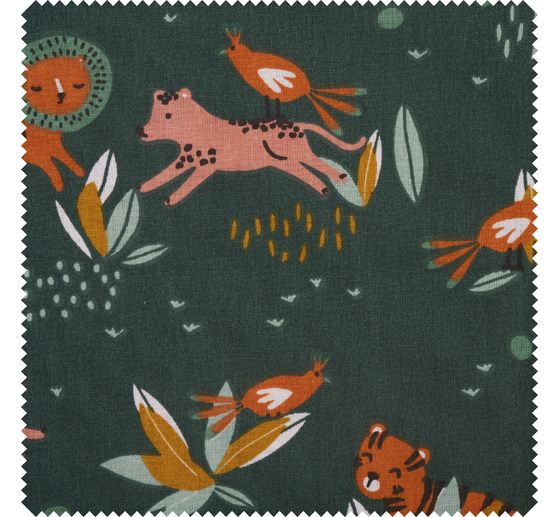 Cotton fabric "Tiger Koffi"