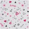 Jersey stof "Love"