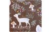 Cotton fabric "Deer and mushrooms"