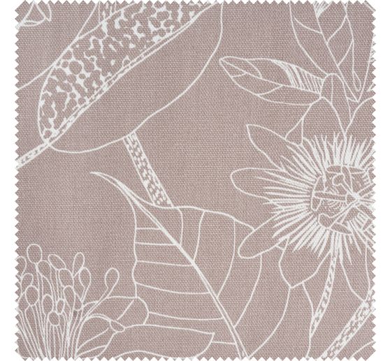 Tissu demi-natté au mètre « Orkeo fleurs » 