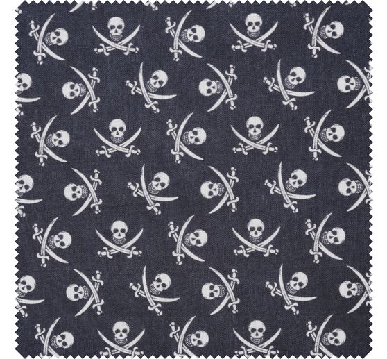 Cotton fabric "Pirate skull"