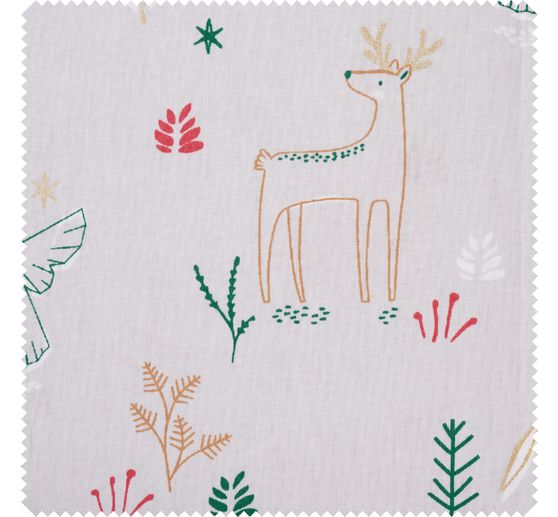 Cotton fabric "Reindeer Magnus"