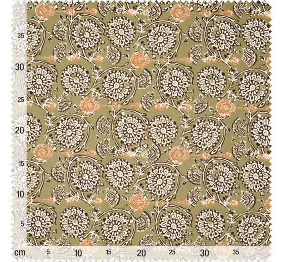 Katoenen stof "Jivana-Khaki"