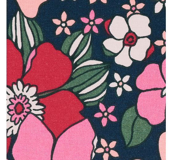 Tissu coton au mètre « Fleurs d’été »