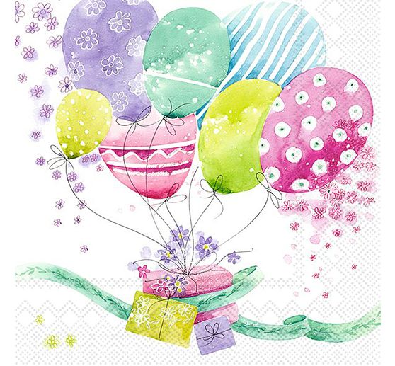 Serviette "Ballon Mix"