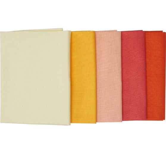 Stofpakket Patchy Uni "Geel-Oranje"