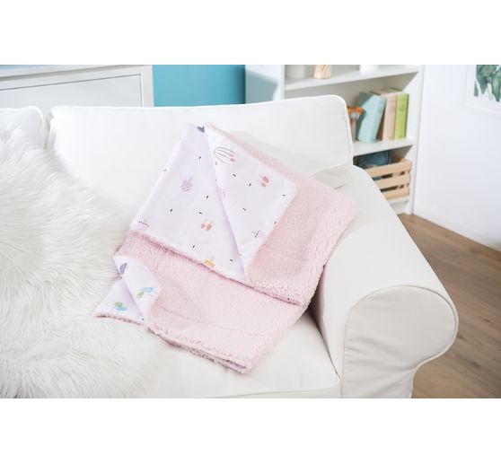 Fleece stof "Lamb Rosé"